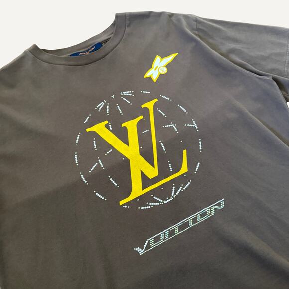 Size M - Louis Vuitton Washed Embellished Cotton T-Shirt - Picture 3 of 13